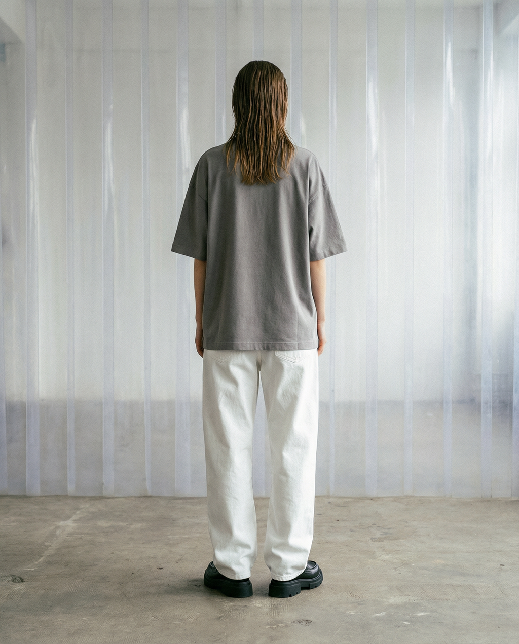 ORNAMENT PEACHED T-SHIRT - WASHED LAVA