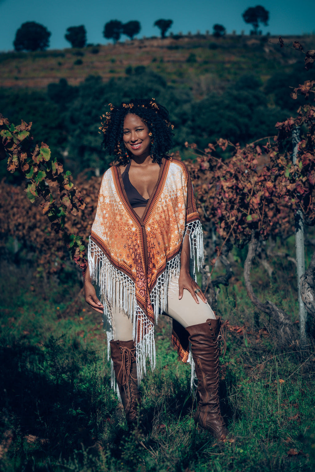 Queen Bee Poncho - Autumn Skye Art