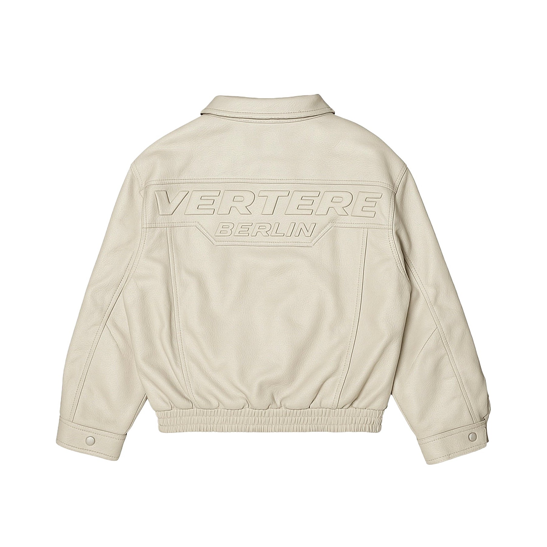 RACING LEATHER JACKET - CREME