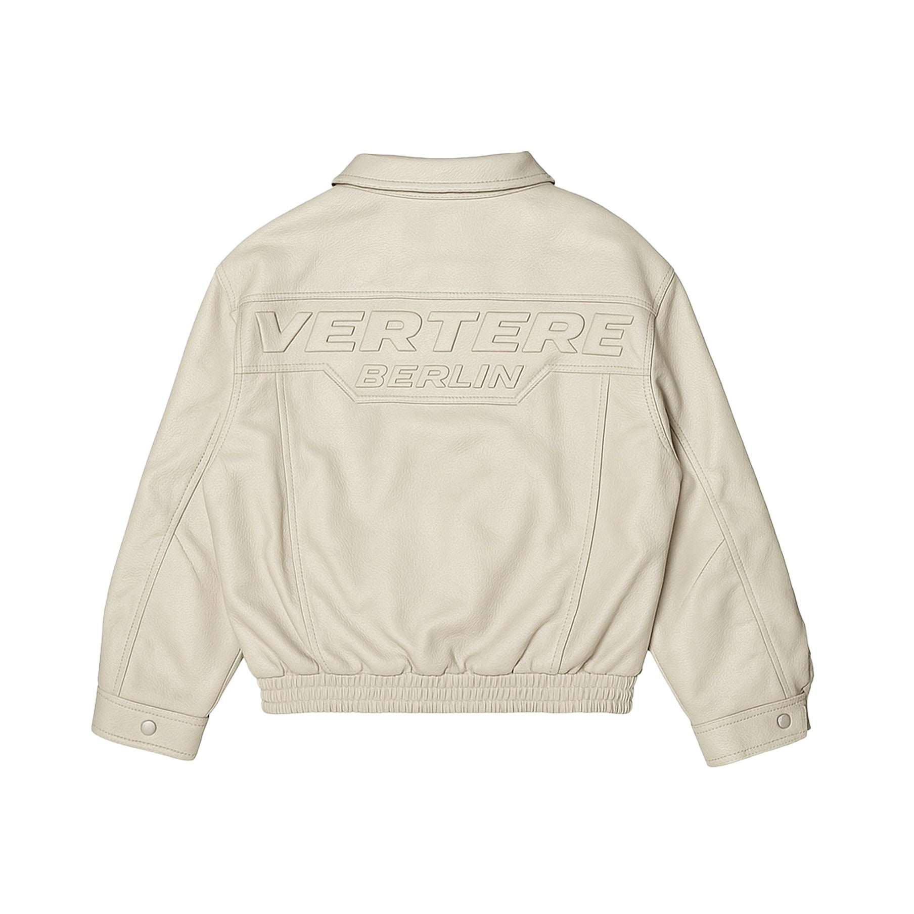 RACING LEATHER JACKET - CREME