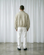 RACING LEATHER JACKET - CREME