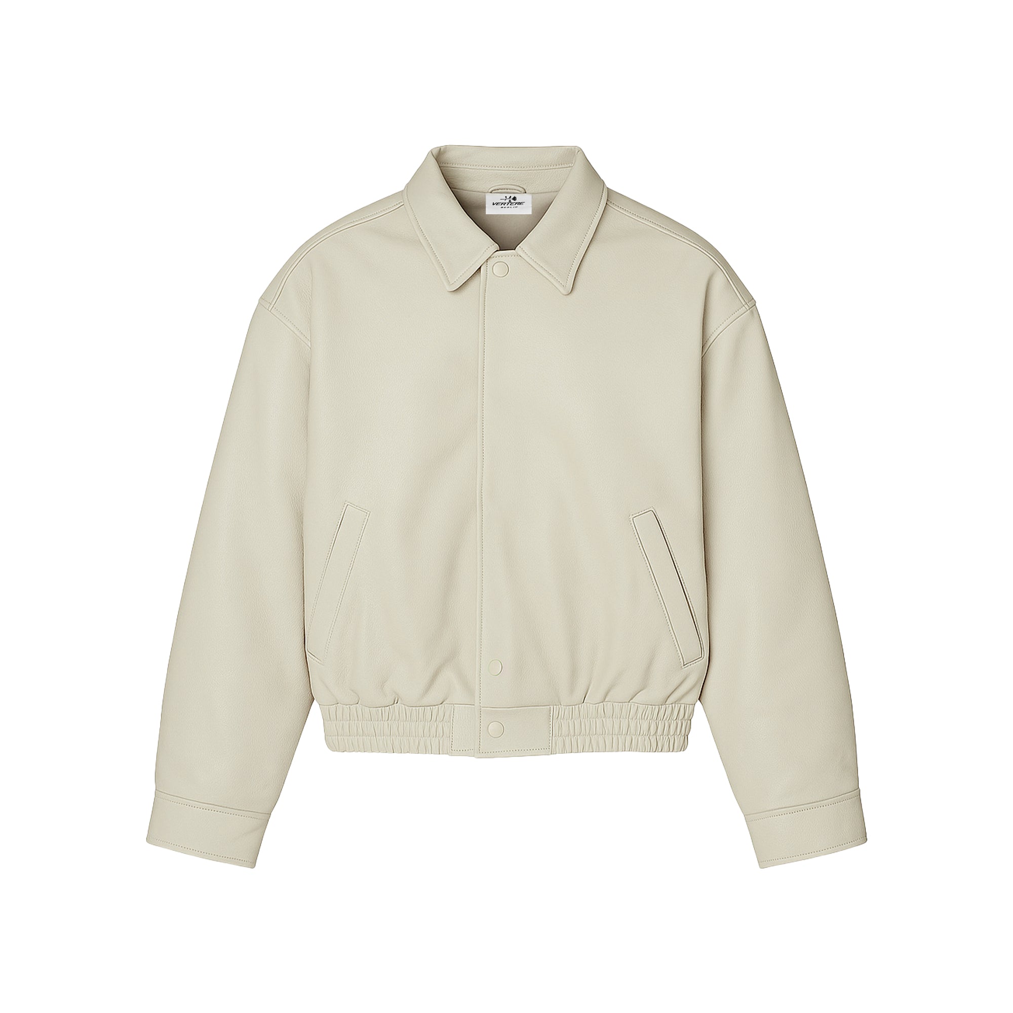RACING LEATHER JACKET - CREME