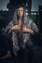 LED Tribal Shaman Cape (Black/Champagne)