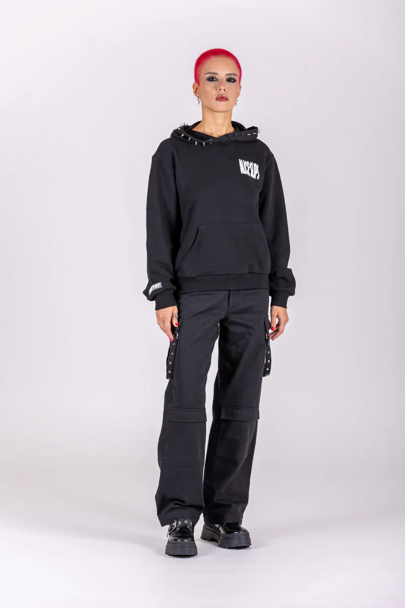 Alice's Lips - Low rise cargo pants - Black