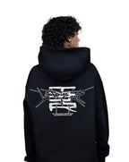 THE THIRD ROOM X VERTERE BERLIN SPIKES HOODIE - BLACK