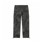 TETRA AOP CARGO PANTS - BLACK