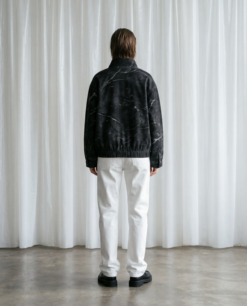 TETRA AOP JACKET - BLACK