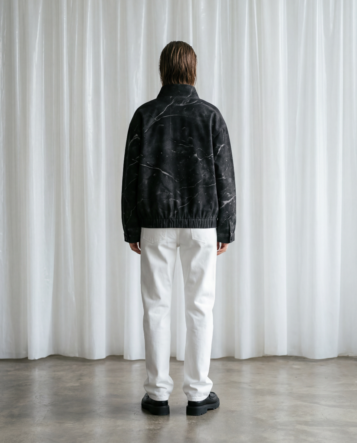 TETRA AOP JACKET - BLACK