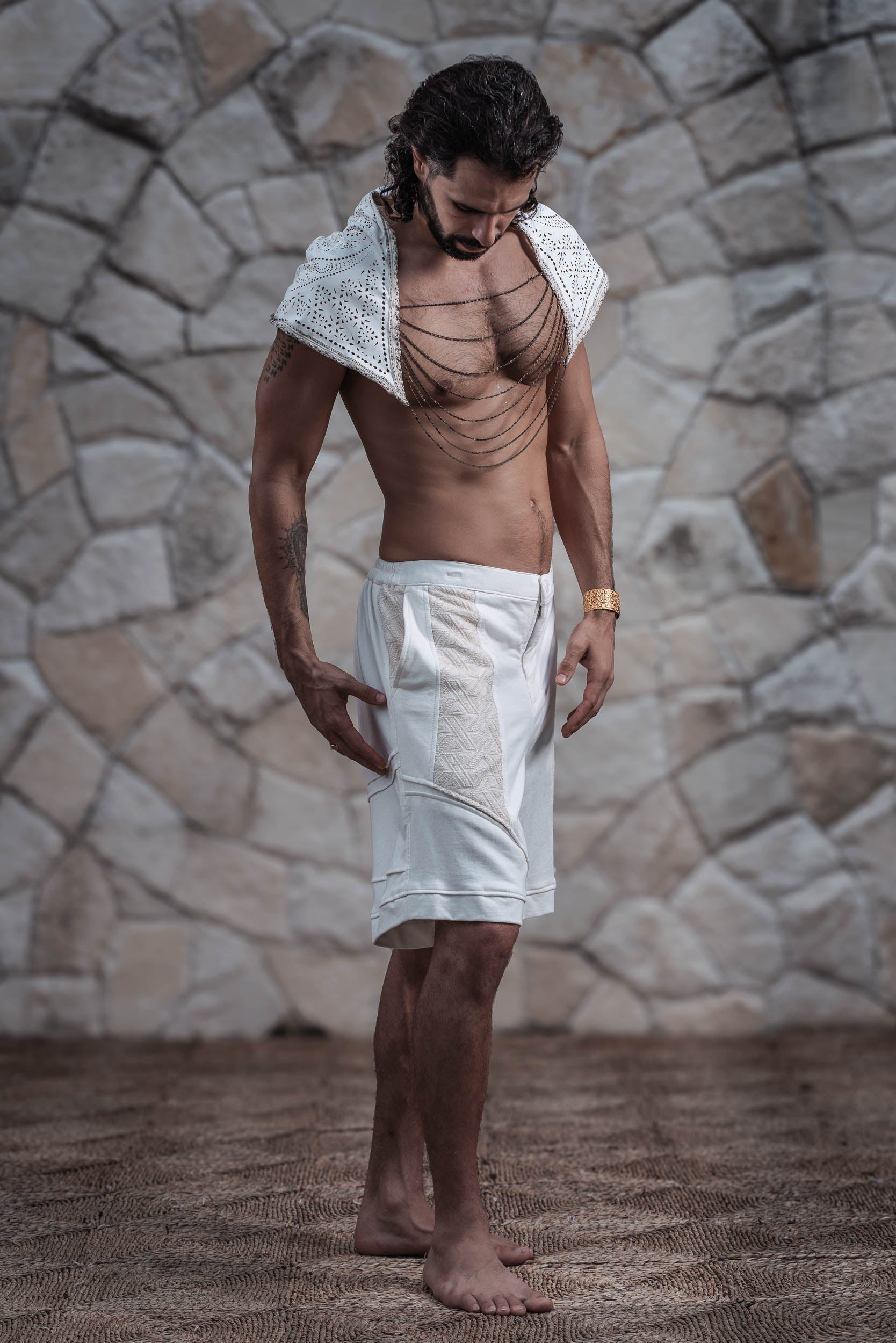 Tetra Shorts  (Cream)