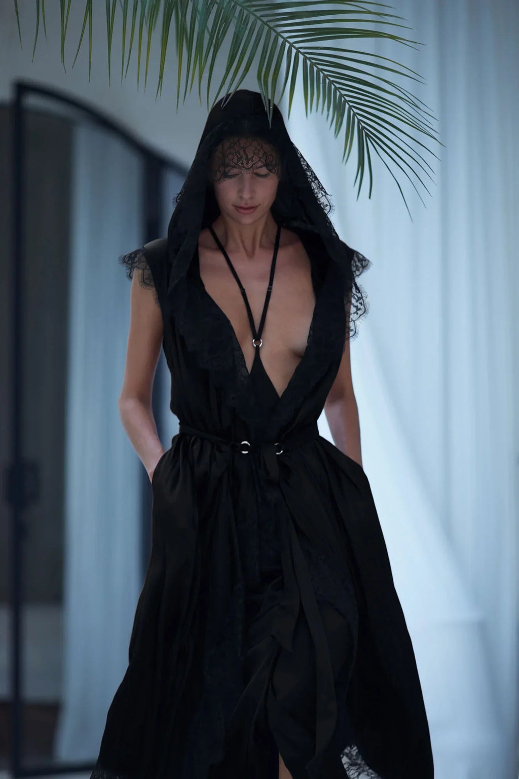 Tamoe Silk Skirt & Teuta French Lace Silk Robe Bundle