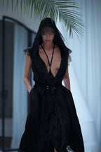 Tamoe Silk Skirt & Teuta French Lace Silk Robe Bundle