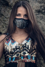 Tribal Warrior Cactus Leather Mask