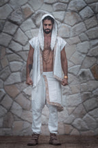 Zhenyao Wrap Shirt (White)