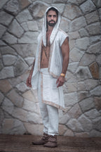 Zhenyao Wrap Shirt (White)