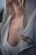 Peacock Eye Choker Necklace (White) - Zoa Chimerum