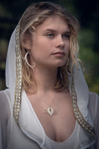 Peacock Eye Choker Necklace (White) - Zoa Chimerum