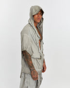 Short Sleeve Men’s Cardigan - Grey