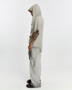 Short Sleeve Men’s Cardigan - Grey