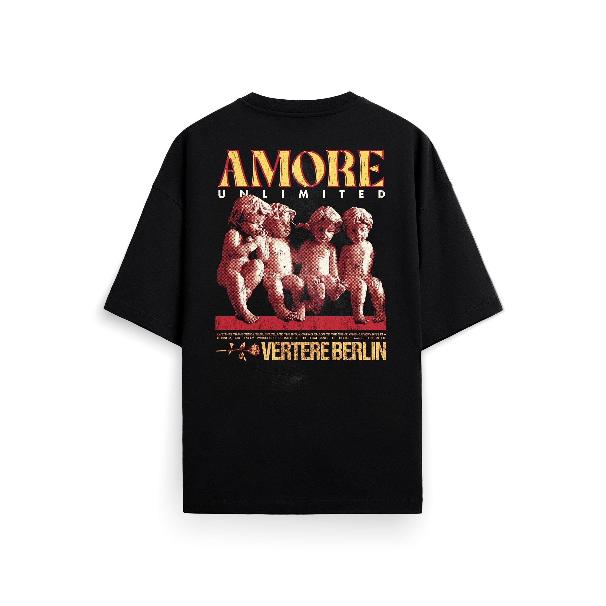 AMORE UNLTD. T-SHIRT - BLACK