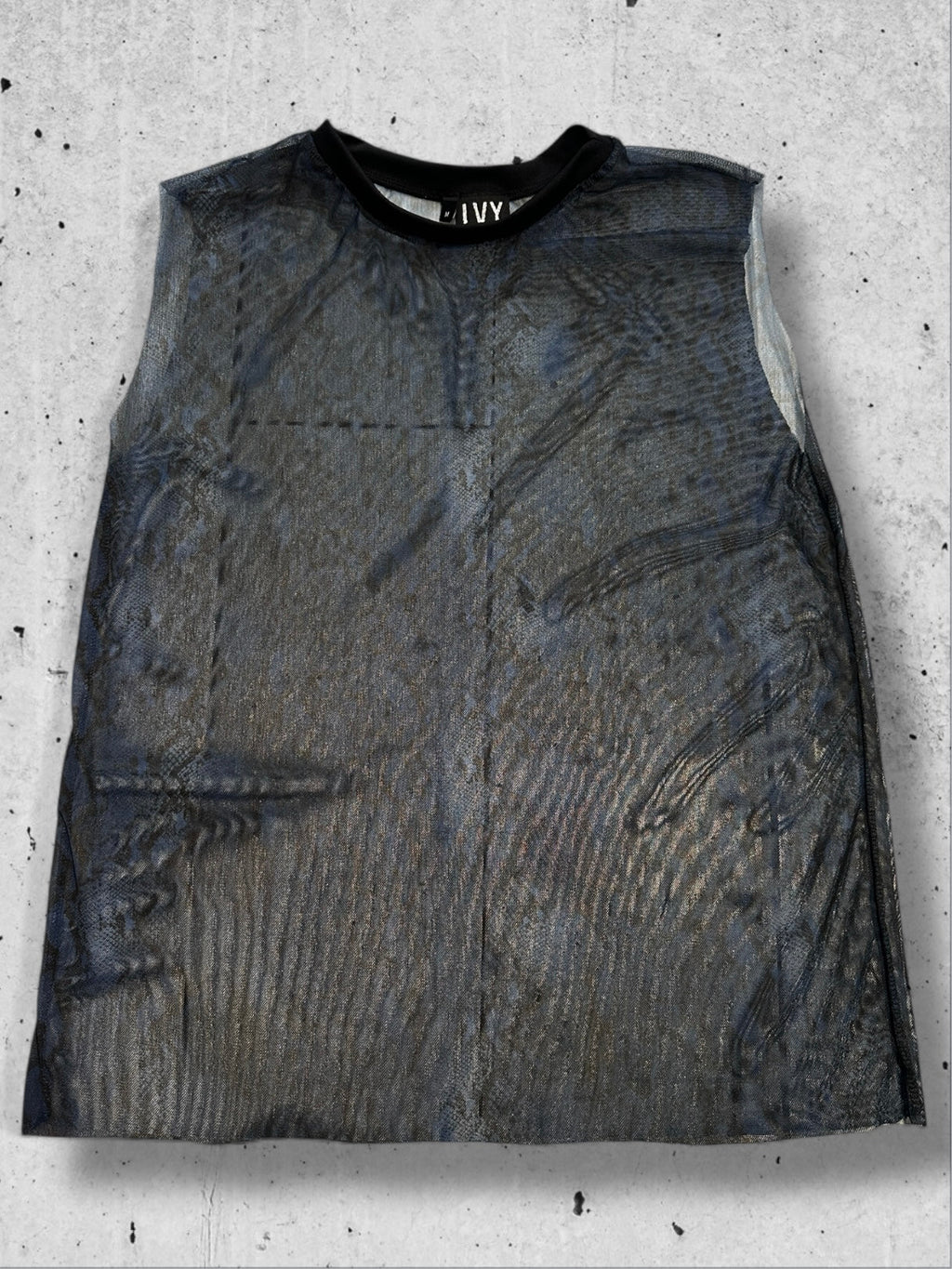 Ivy Berlin - Snake Print Mesh Tank Top – Available in Red and Blue