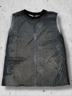 Ivy Berlin - Snake Print Mesh Tank Top – Available in Red and Blue