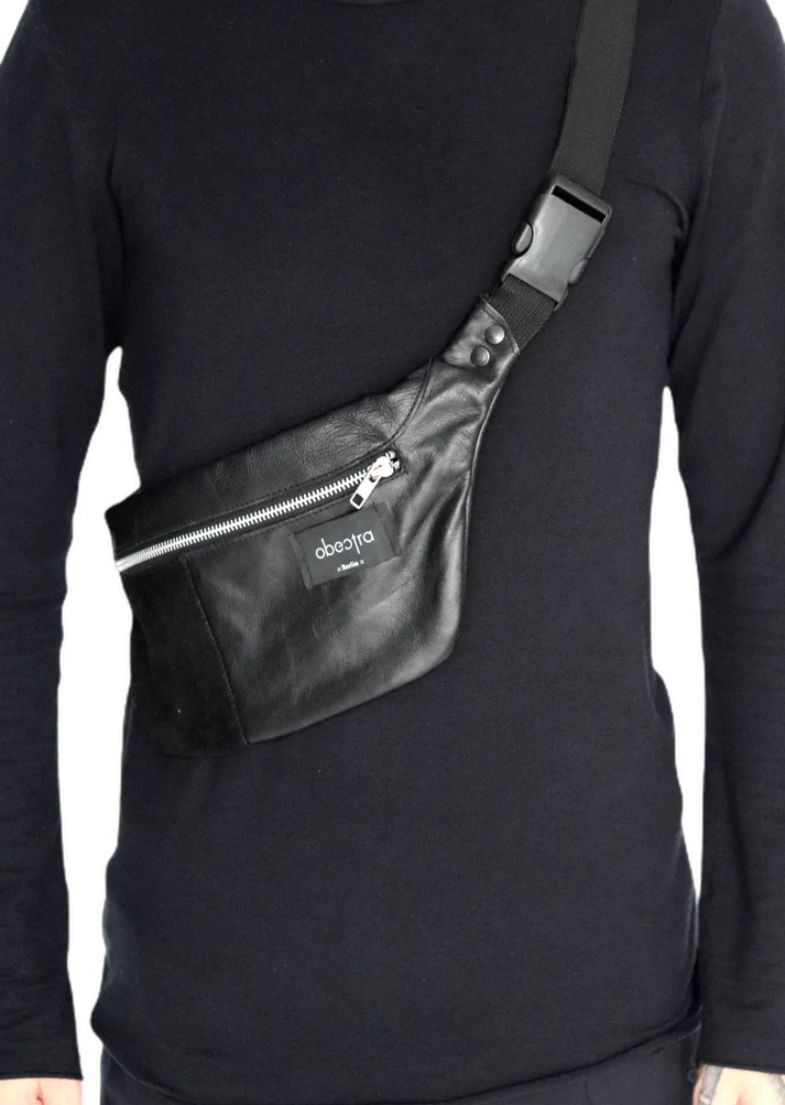 Obectra - Leather Bum Bag – Black