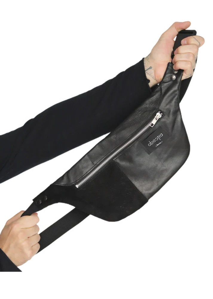 Obectra - Leather Bum Bag – Black