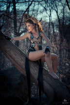 Inanna Goddess Fringe Top