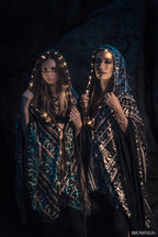 LED Tribal Shaman Cape (Turquesa)