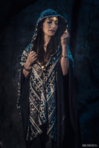 LED Tribal Shaman Cape (Black/Champagne)
