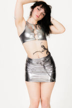 Ivy Berlin - Mila Crop Top - Silver