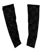 Ivy Berlin - Mila "Bad Bunny" Crop Top with Sleeves – Black