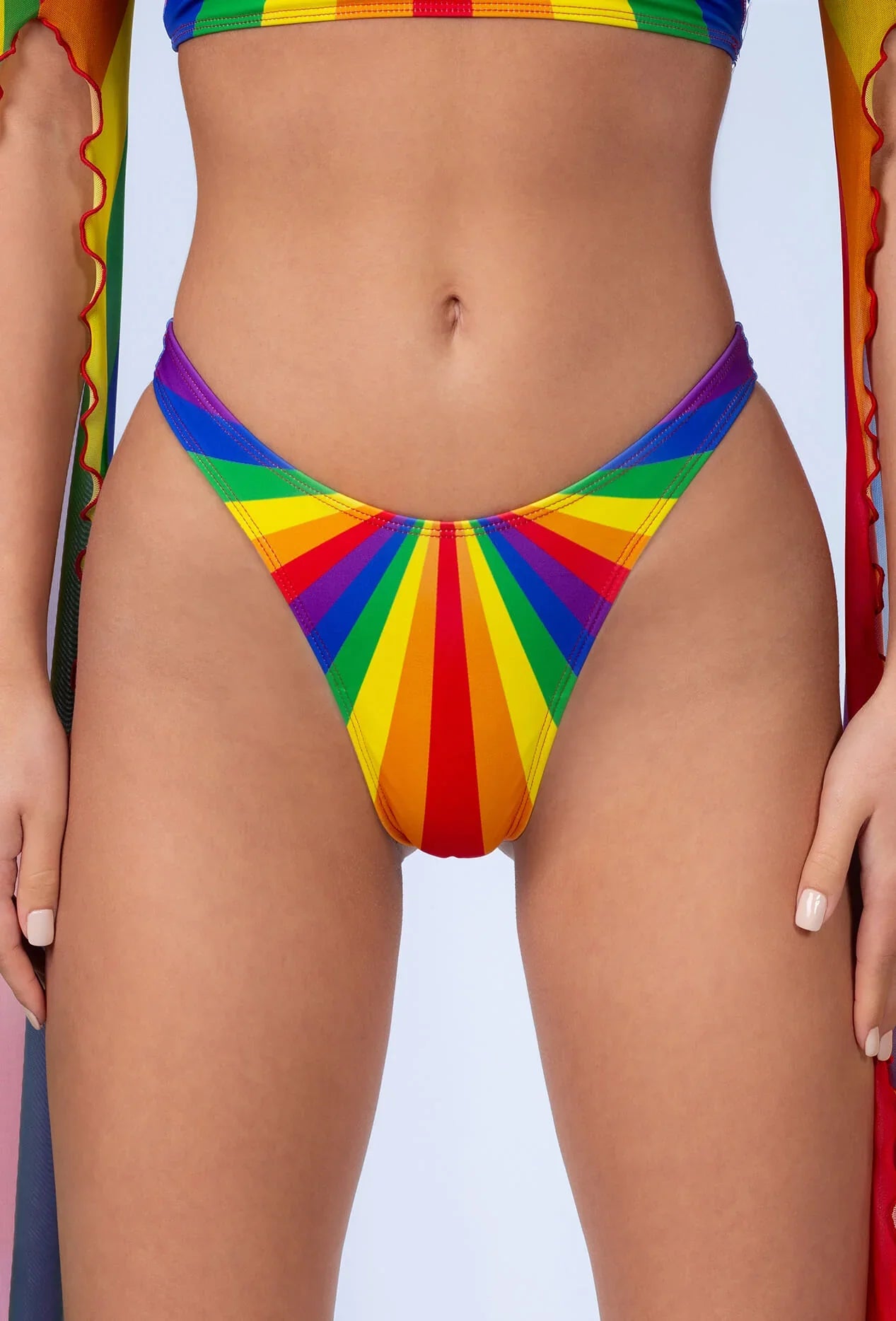 Badinka - Rainbow bikini string bottom