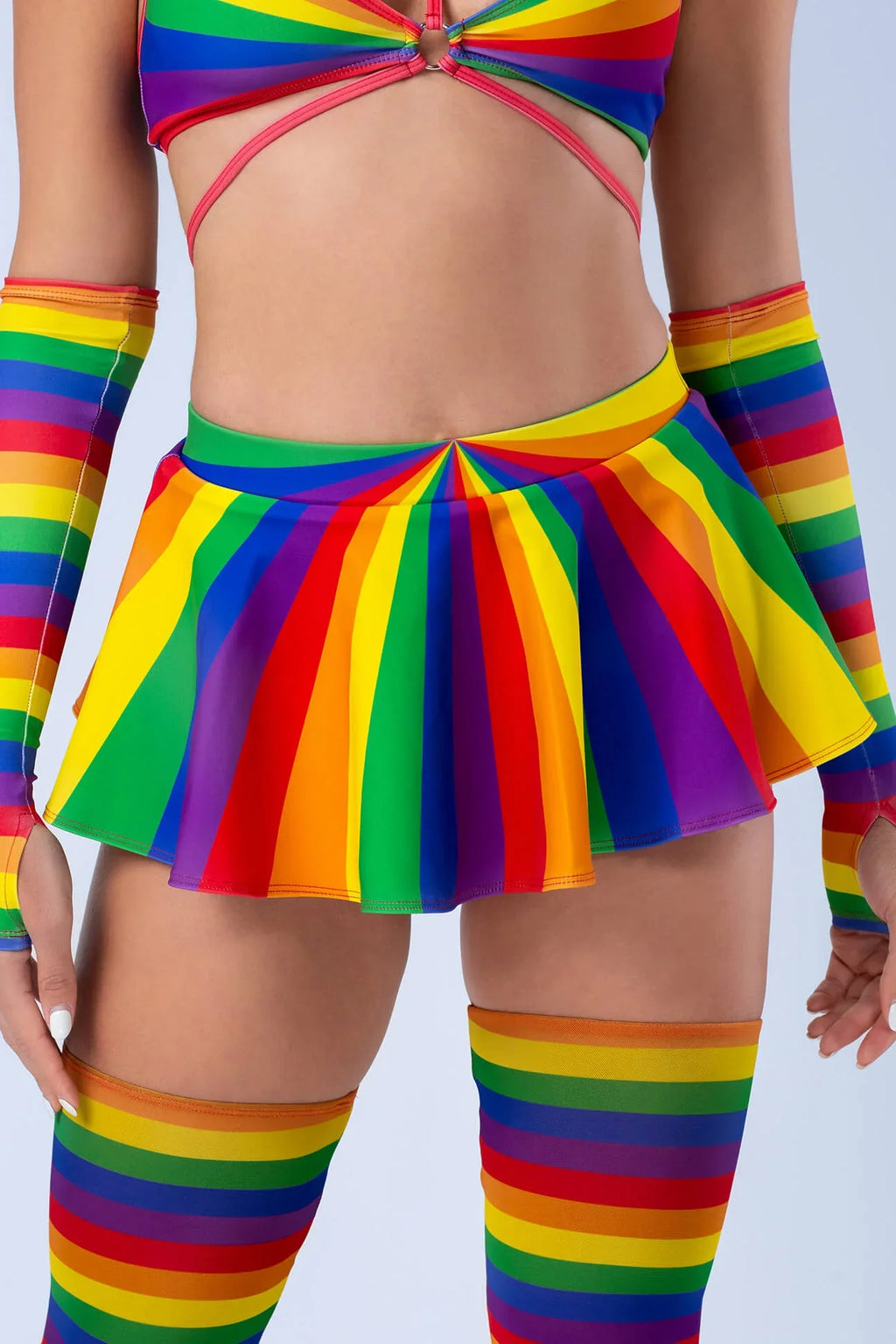 Badinka - Rainbow Mini Skirt