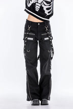 Alice's Lips - Punk Princess Cargo Pants – Black