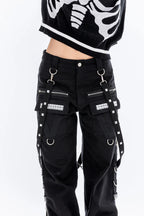 Alice's Lips - Punk Princess Cargo Pants – Black
