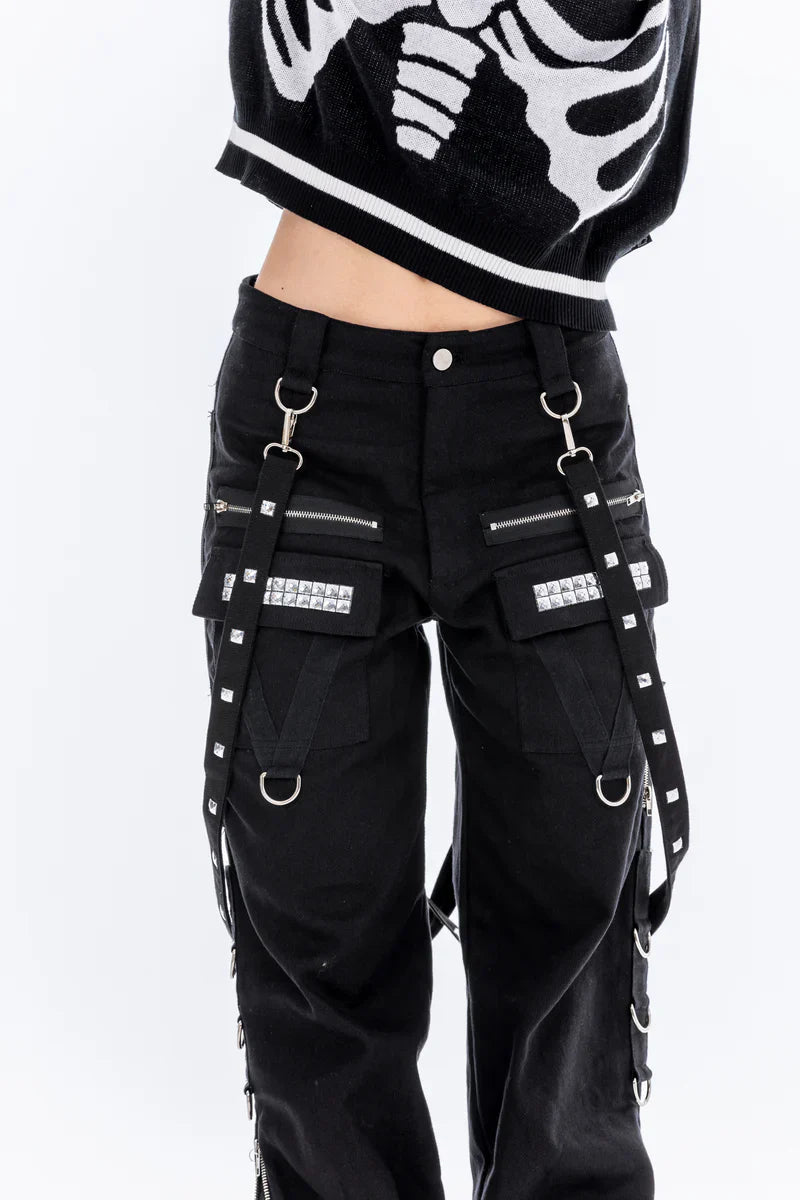Alice's Lips - Punk Princess Cargo Pants – Black