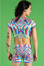 Devil Walking - Rainbow Dimension Crop Top – Rainbow