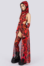 Devil Walking - Red dimension high cut bodysuit - Red
