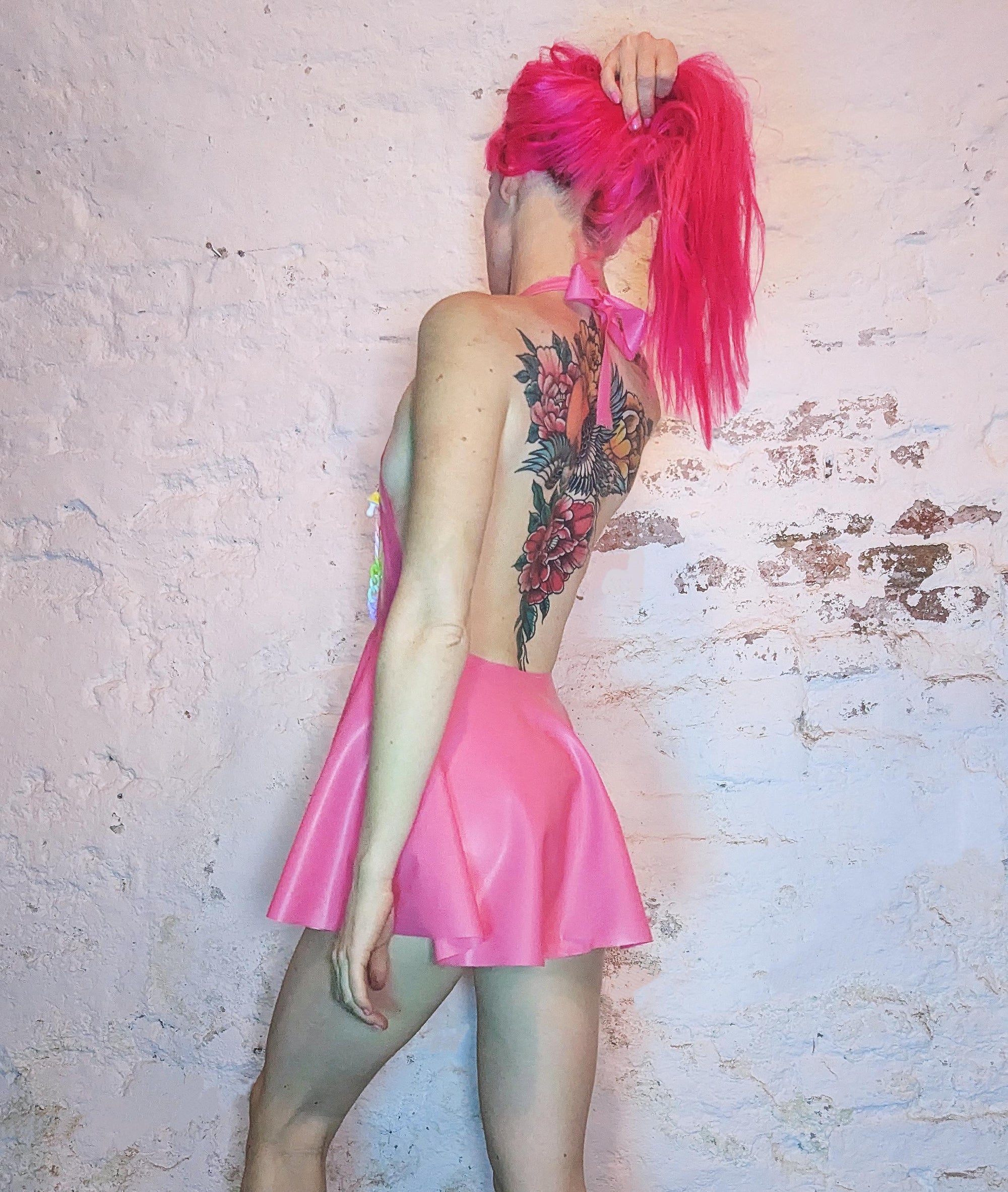 Liquid Disco Latex - Mellow dress - Pink