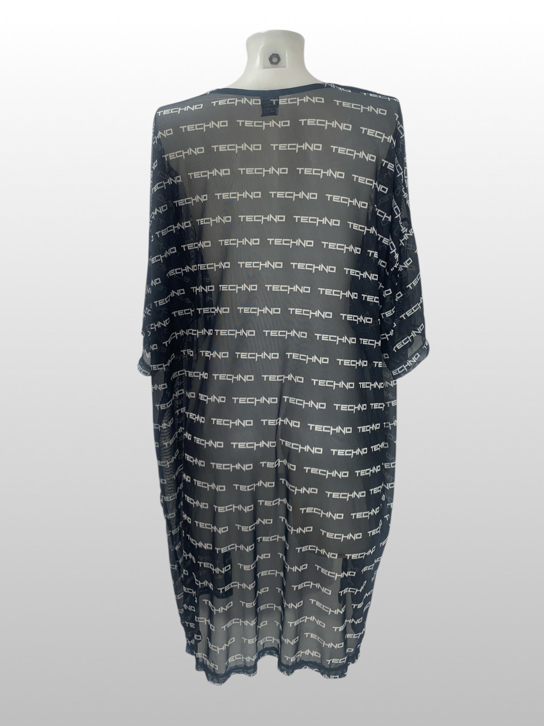 Kalu Ibiza - Mesh Techno Kimono - Black