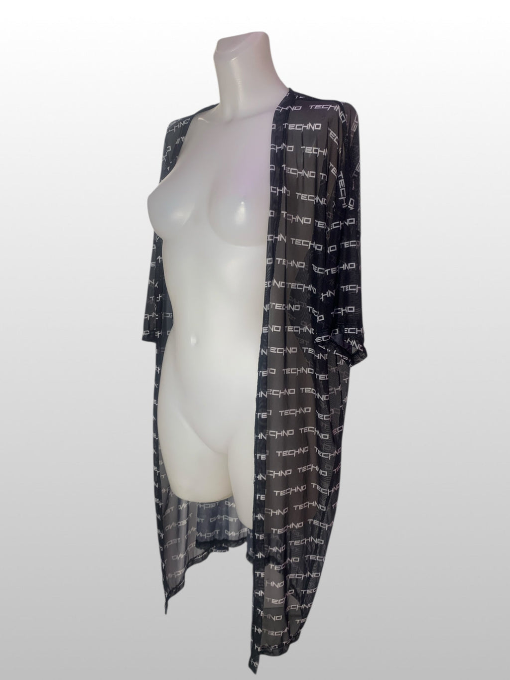 Kalu Ibiza - Mesh Techno Kimono - Black