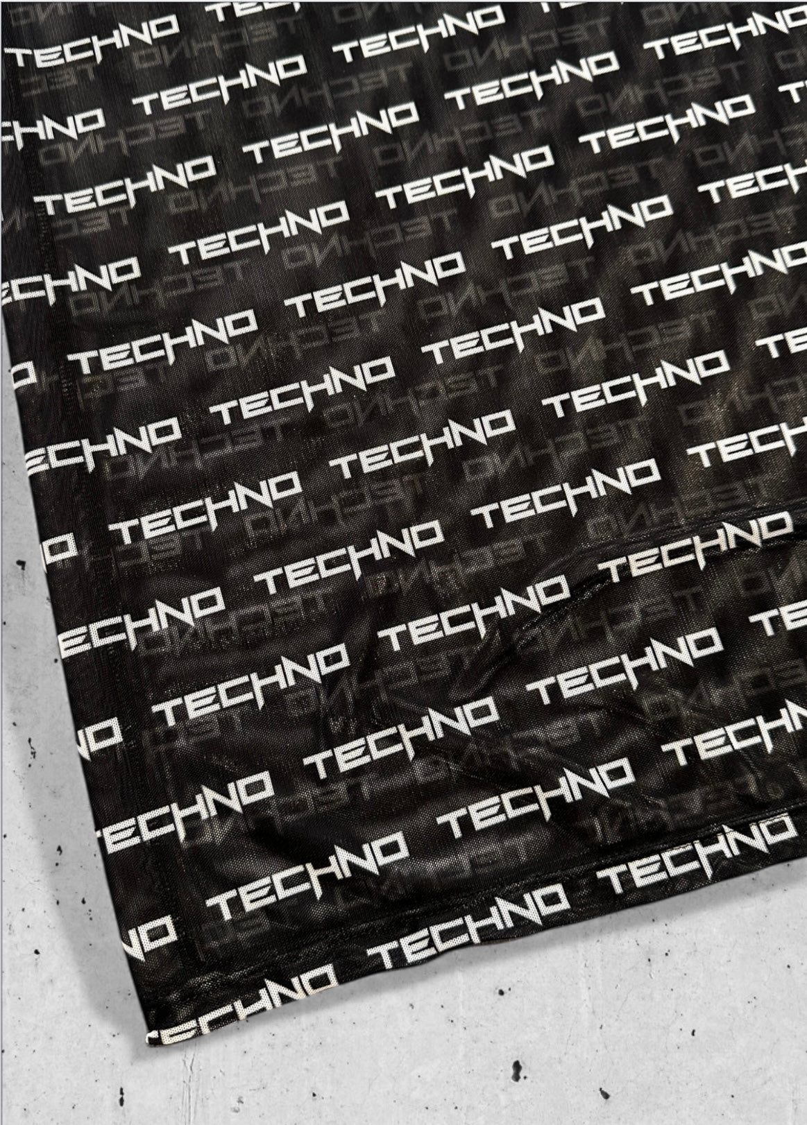 Kalu Ibiza - Mesh Techno shirt - Black