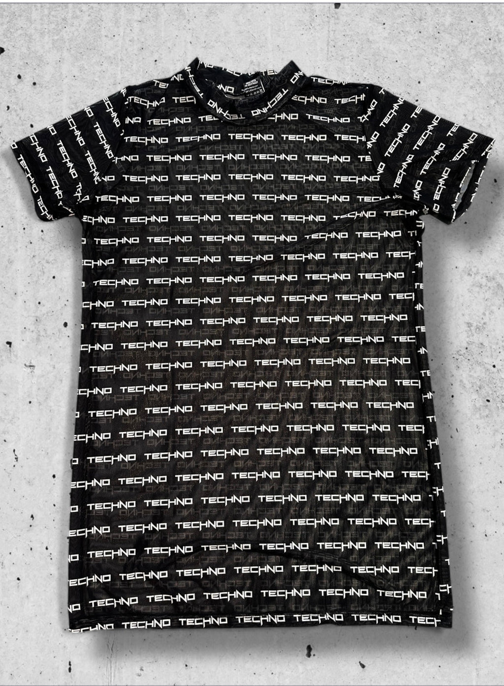 Kalu Ibiza - Mesh Techno shirt - Black