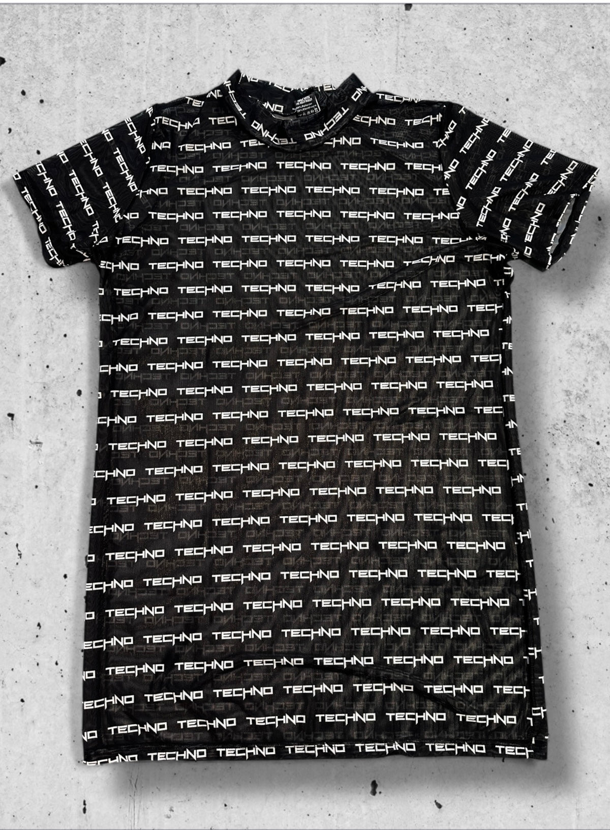 Kalu Ibiza - Mesh Techno shirt - Black