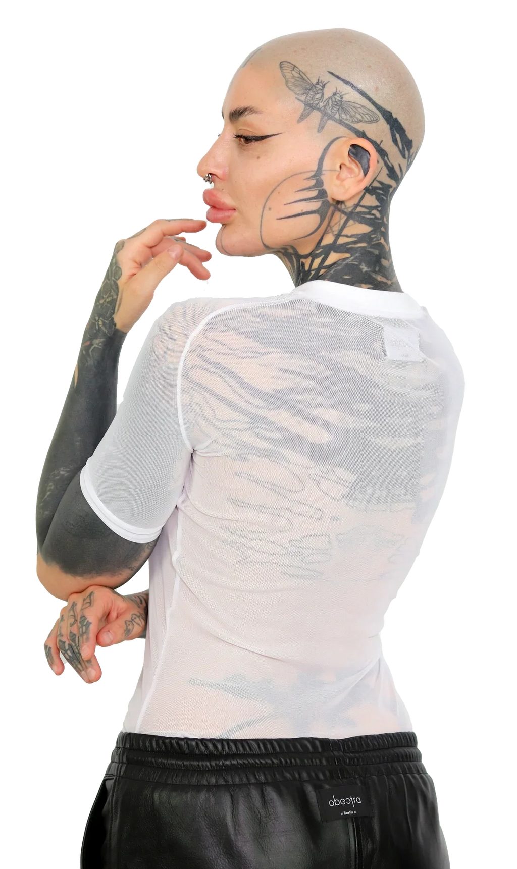 Obectra - Mesh T- shirt - Whitee