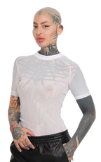 Obectra - Mesh T- shirt - Whitee