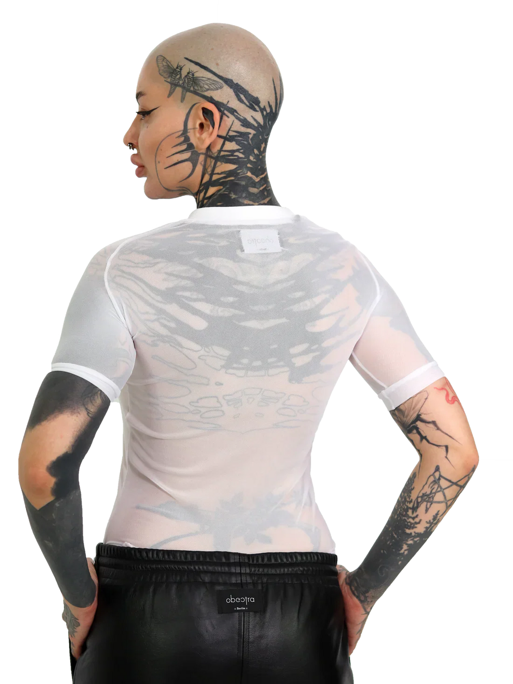 Obectra - Mesh T- shirt - Whitee